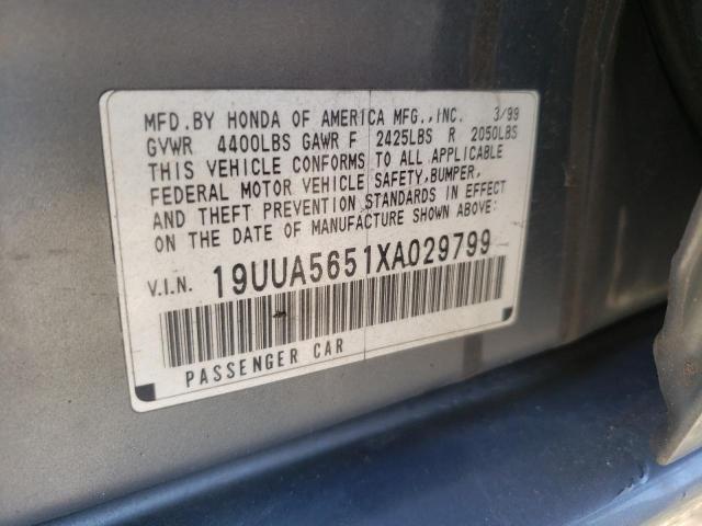 Photo 9 VIN: 19UUA5651XA029799 - ACURA 3.2TL 