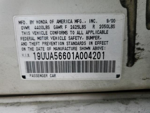 Photo 12 VIN: 19UUA56601A004201 - ACURA TL 