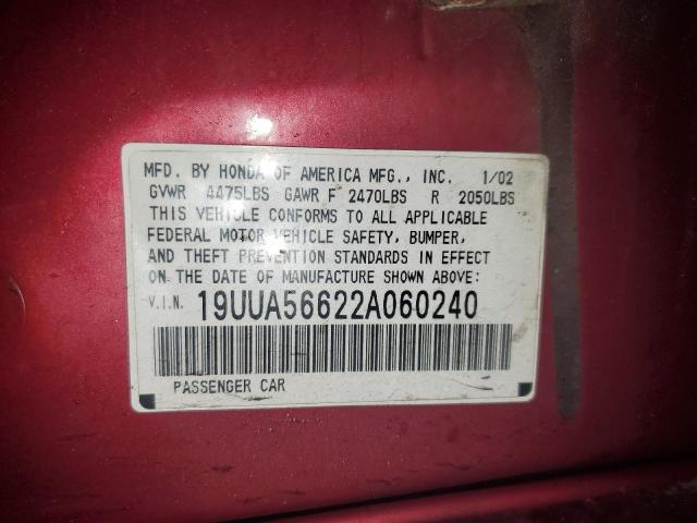 Photo 11 VIN: 19UUA56622A060240 - ACURA 3.2TL 