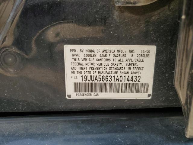 Photo 12 VIN: 19UUA56631A014432 - ACURA 3.2TL 