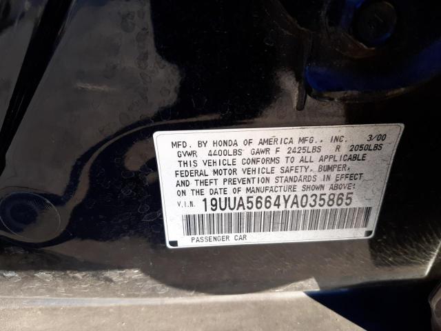 Photo 11 VIN: 19UUA5664YA035865 - ACURA 3.2TL 