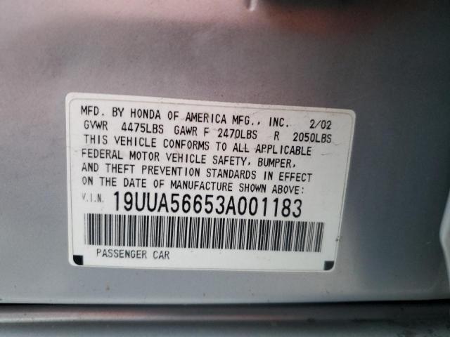 Photo 12 VIN: 19UUA56653A001183 - ACURA 3.2TL 