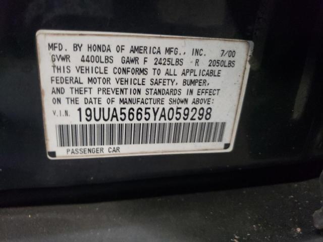 Photo 11 VIN: 19UUA5665YA059298 - ACURA 3.2TL 