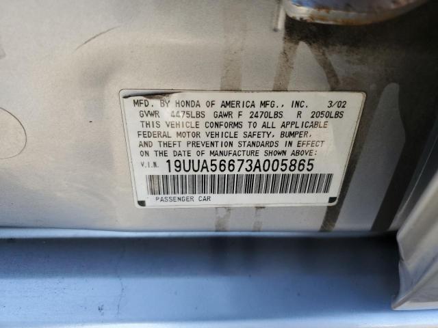 Photo 11 VIN: 19UUA56673A005865 - ACURA 3.2TL 