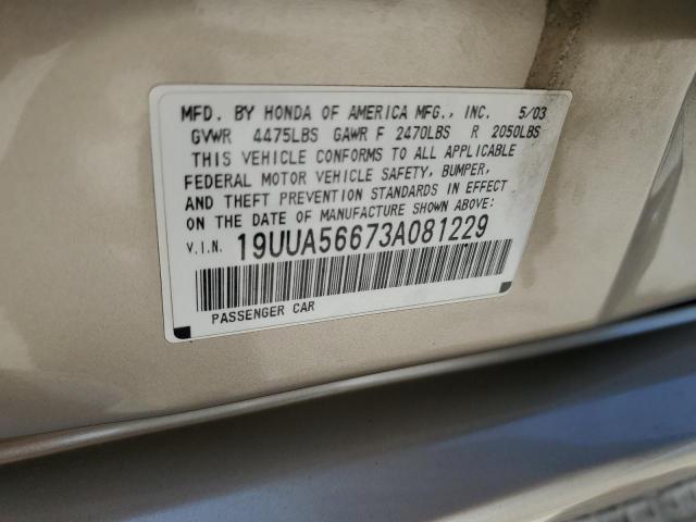 Photo 11 VIN: 19UUA56673A081229 - ACURA 3.2TL 