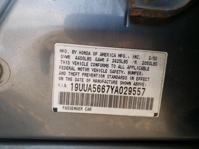 Photo 11 VIN: 19UUA5667YA029557 - ACURA TL 