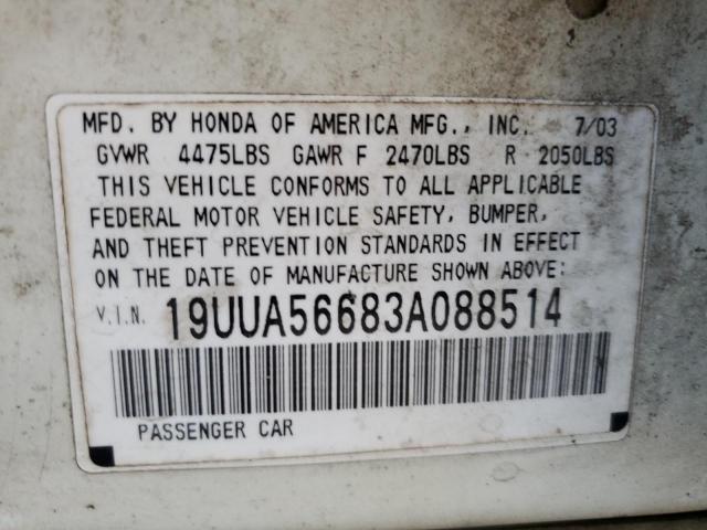 Photo 11 VIN: 19UUA56683A088514 - ACURA 3.2TL 