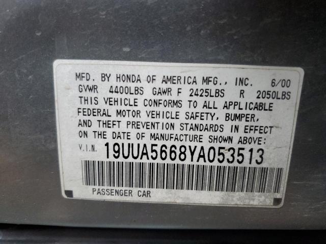 Photo 12 VIN: 19UUA5668YA053513 - ACURA TL 