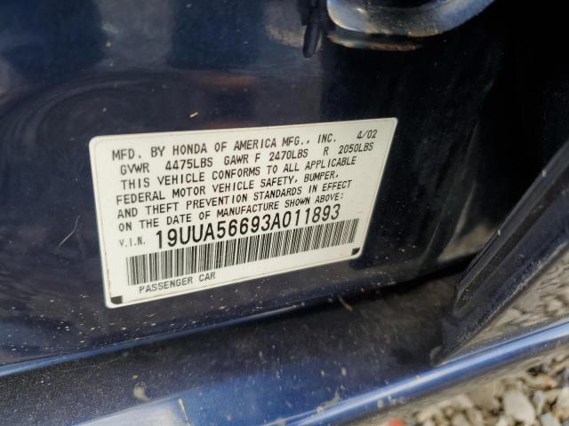 Photo 11 VIN: 19UUA56693A011893 - ACURA 3.2TL 