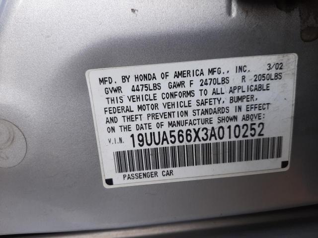 Photo 12 VIN: 19UUA566X3A010252 - ACURA 3.2TL 