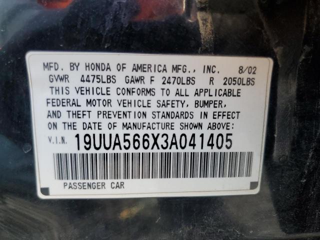 Photo 11 VIN: 19UUA566X3A041405 - ACURA 3.2TL 