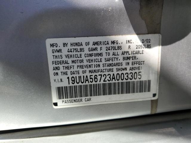 Photo 11 VIN: 19UUA56723A003305 - ACURA 3.2TL 