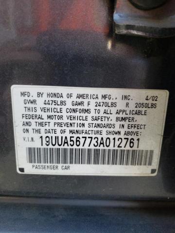 Photo 11 VIN: 19UUA56773A012761 - ACURA 3.2TL 