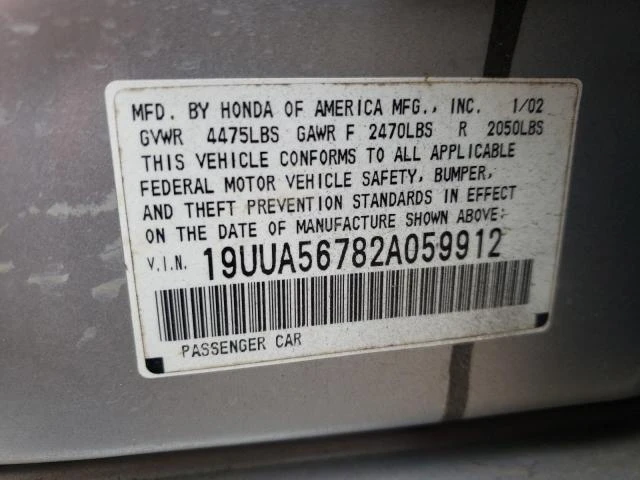 Photo 11 VIN: 19UUA56782A059912 - ACURA 3.2TL 