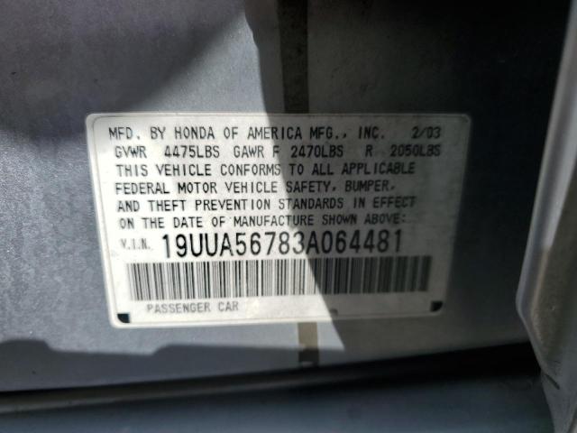 Photo 11 VIN: 19UUA56783A064481 - ACURA 3.2TL 