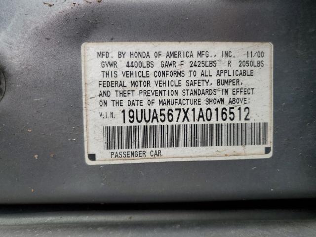 Photo 11 VIN: 19UUA567X1A016512 - ACURA 3.2TL 