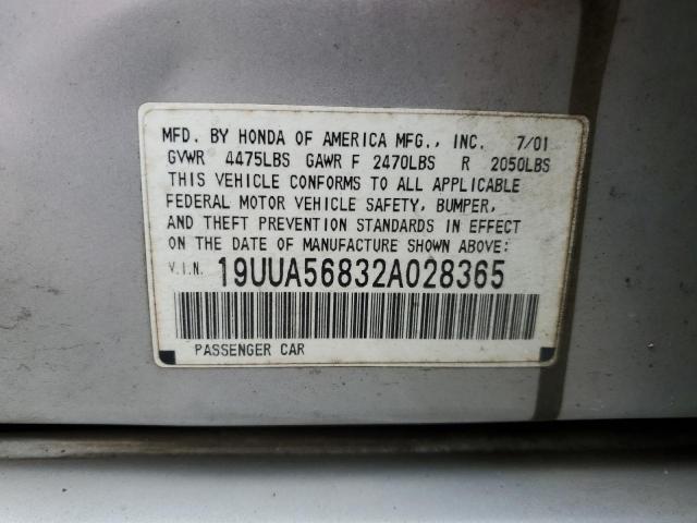 Photo 11 VIN: 19UUA56832A028365 - ACURA 3.2TL TYPE 