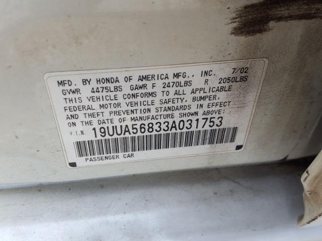 Photo 9 VIN: 19UUA56833A031753 - ACURA TL 