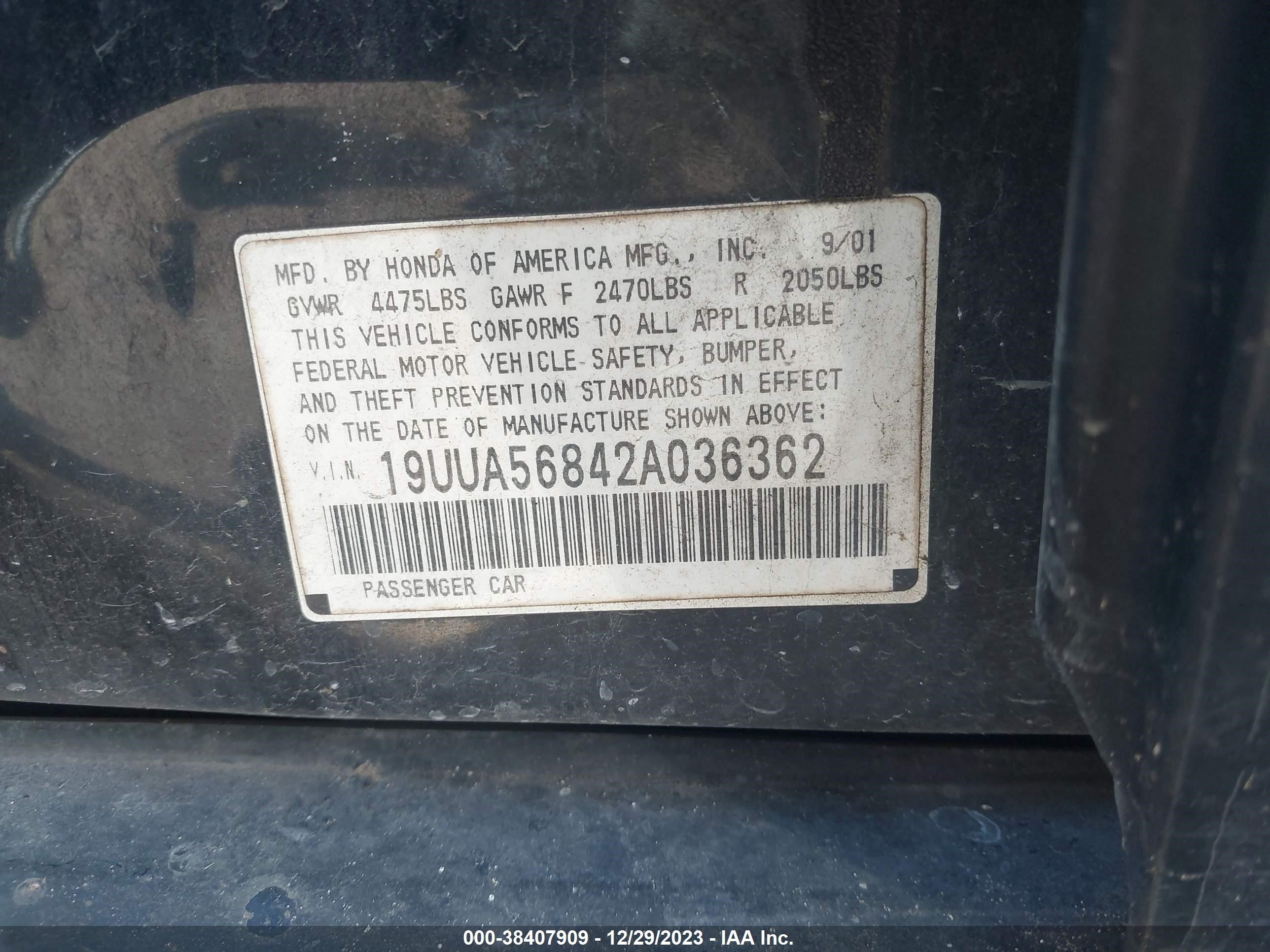 Photo 8 VIN: 19UUA56842A036362 - ACURA TL 