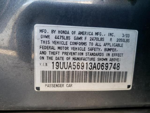 Photo 11 VIN: 19UUA56913A069748 - ACURA 3.2TL TYPE 