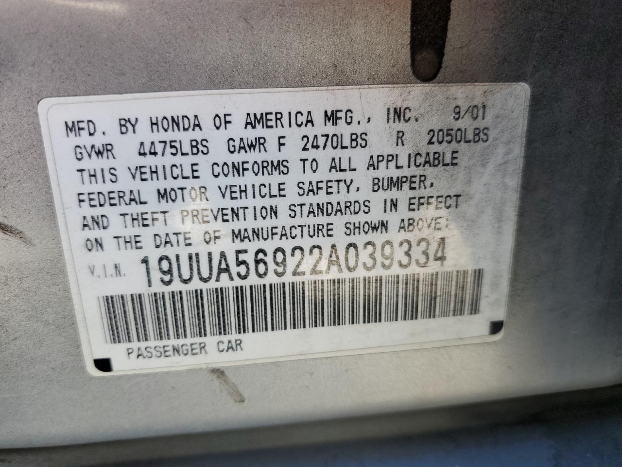 Photo 11 VIN: 19UUA56922A039334 - ACURA TL 