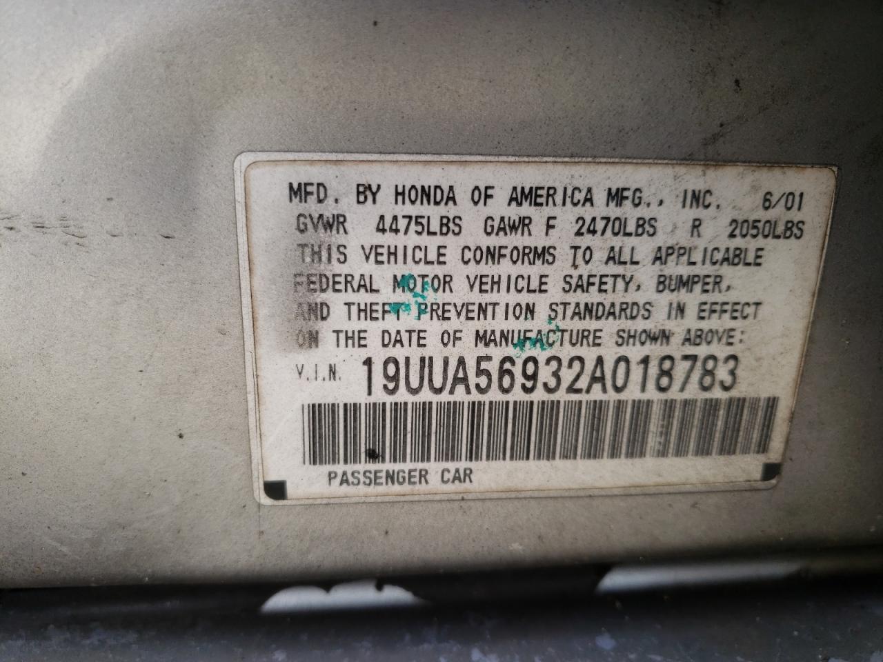 Photo 11 VIN: 19UUA56932A018783 - ACURA TL 