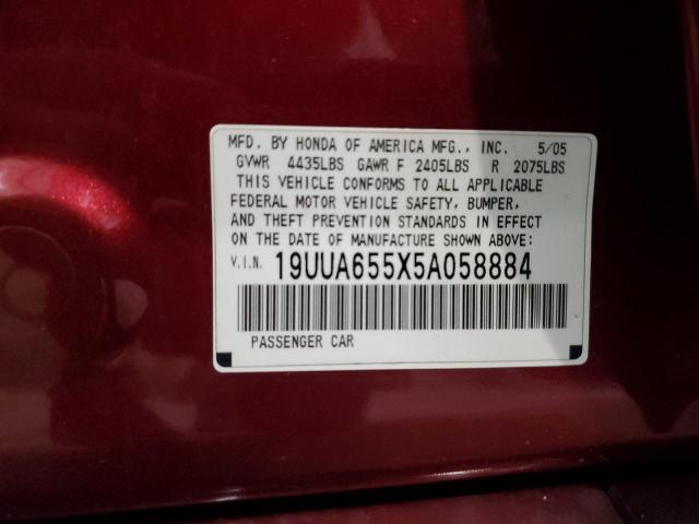 Photo 11 VIN: 19UUA655X5A058884 - ACURA TL 