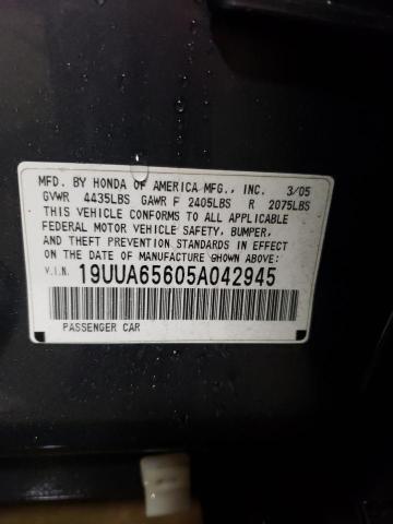 Photo 12 VIN: 19UUA65605A042945 - ACURA TL 