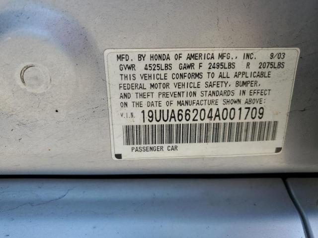 Photo 11 VIN: 19UUA66204A001709 - ACURA TL 