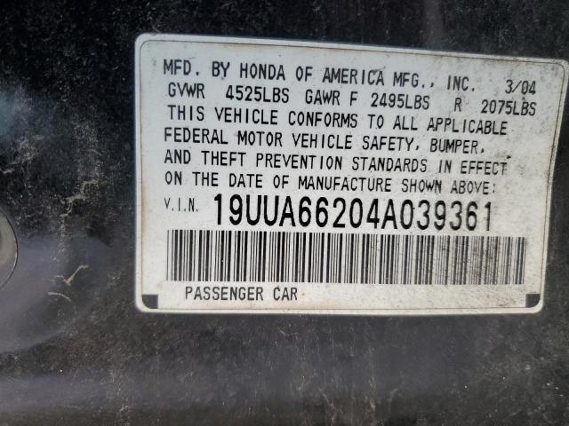 Photo 11 VIN: 19UUA66204A039361 - ACURA TL 