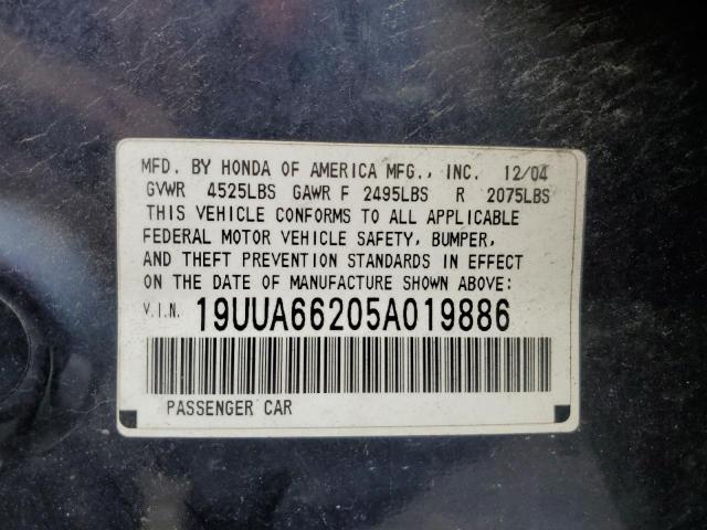 Photo 11 VIN: 19UUA66205A019886 - ACURA TL 