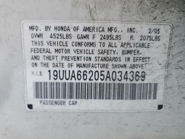 Photo 11 VIN: 19UUA66205A034369 - ACURA TL 