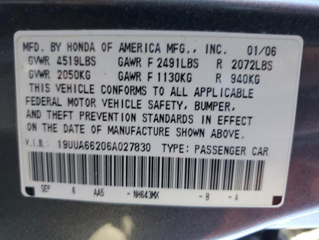 Photo 11 VIN: 19UUA66206A027830 - ACURA TL 