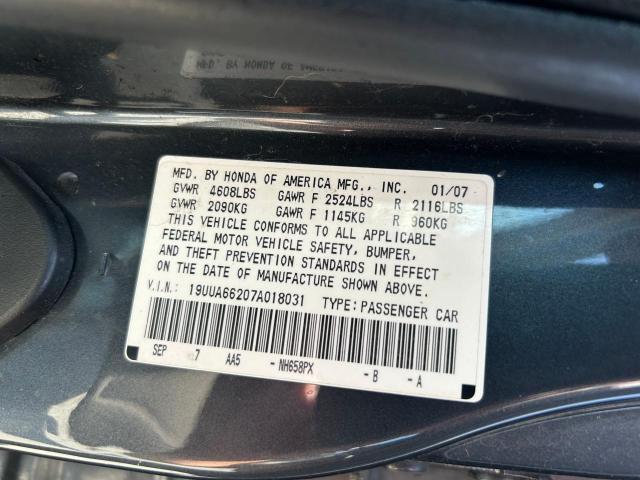 Photo 9 VIN: 19UUA66207A018031 - ACURA TL 