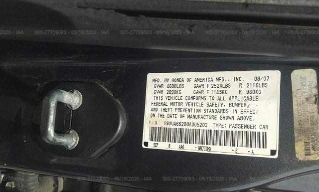 Photo 8 VIN: 19UUA66208A005202 - ACURA TL 