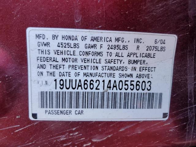 Photo 11 VIN: 19UUA66214A055603 - ACURA TL 