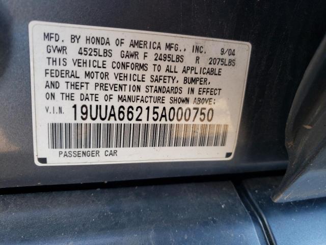 Photo 11 VIN: 19UUA66215A000750 - ACURA TL 