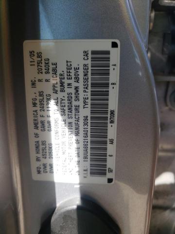 Photo 9 VIN: 19UUA66216A013094 - ACURA 3.2TL 