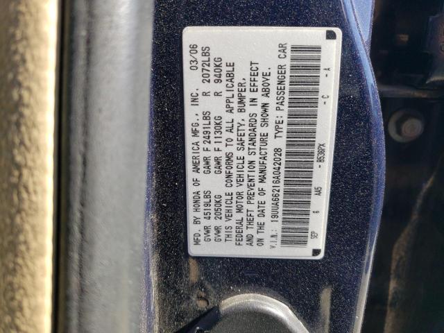 Photo 11 VIN: 19UUA66216A042028 - ACURA TL 