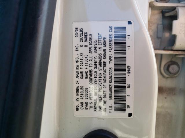 Photo 11 VIN: 19UUA66216A043308 - ACURA TL 