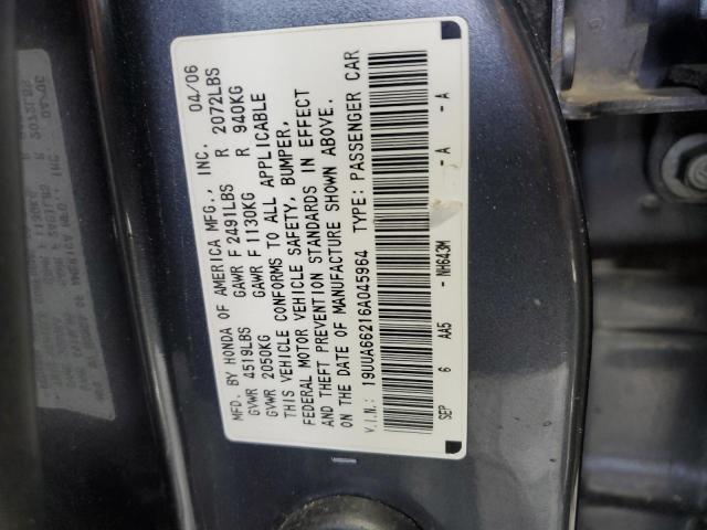 Photo 11 VIN: 19UUA66216A045964 - ACURA 3.2TL 