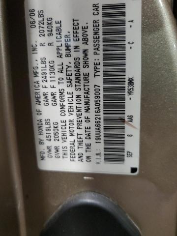 Photo 12 VIN: 19UUA66216A059007 - ACURA 3.2TL 