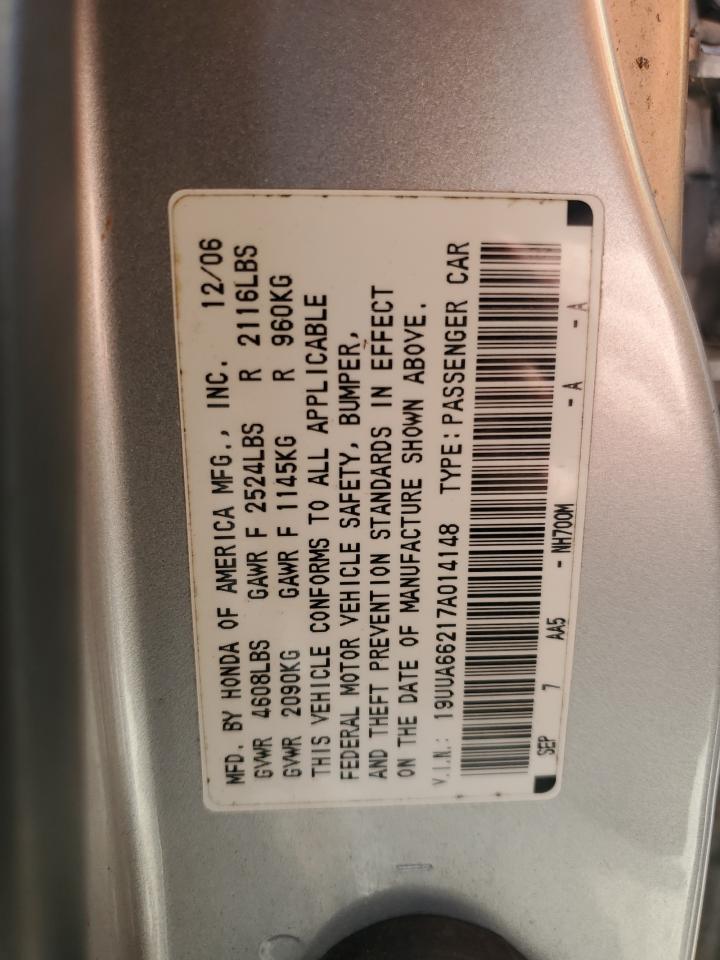 Photo 11 VIN: 19UUA66217A014148 - ACURA TL 