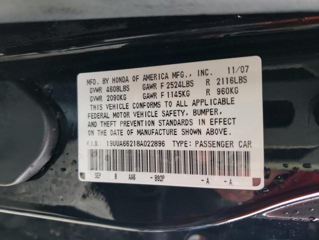 Photo 11 VIN: 19UUA66218A022896 - ACURA TL 