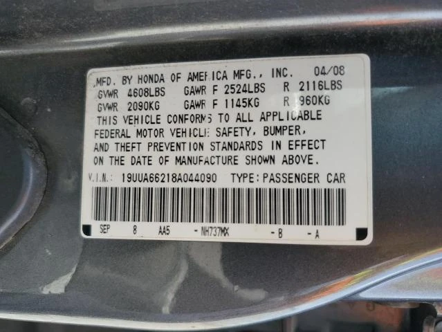 Photo 11 VIN: 19UUA66218A044090 - ACURA TL 