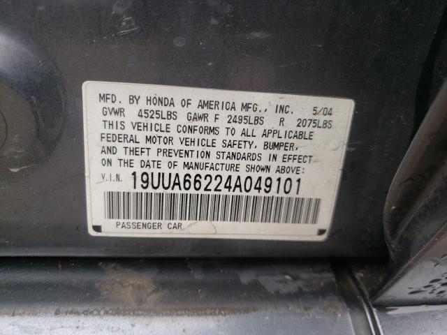 Photo 9 VIN: 19UUA66224A049101 - ACURA TL 