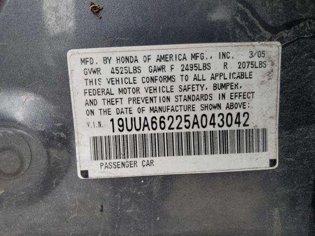 Photo 11 VIN: 19UUA66225A043042 - ACURA TL 