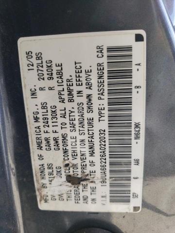 Photo 11 VIN: 19UUA66226A022032 - ACURA TL 