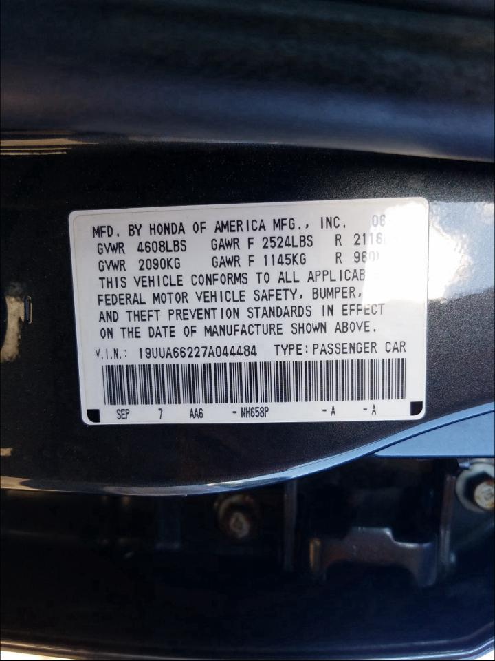 Photo 9 VIN: 19UUA66227A044484 - ACURA TL 