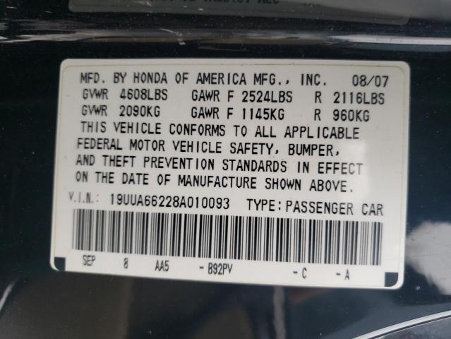 Photo 12 VIN: 19UUA66228A010093 - ACURA TL 